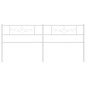 vidaXL Cabecero de metal blanco 200 cm