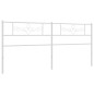 vidaXL Cabecero de metal blanco 200 cm
