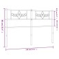 vidaXL Cabecero de metal blanco 140 cm vidaXL Cabecero de metal blanco 140 cm