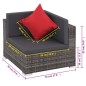 vidaXL Set de sofás de jardín 8 piezas y cojines ratán sintético gris vidaXL Set de sofás de jardín 8 piezas y cojines ratán sintético gris
