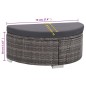 vidaXL Set de sofás de jardín 8 piezas y cojines ratán sintético gris vidaXL Set de sofás de jardín 8 piezas y cojines ratán sintético gris