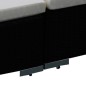 vidaXL Set muebles de jardín y cojines 6 piezas ratán sintético negro