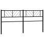 vidaXL Cabecero de metal negro 180 cm vidaXL Cabecero de metal negro 180 cm