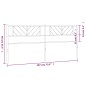 vidaXL Cabecero de metal negro 180 cm vidaXL Cabecero de metal negro 180 cm
