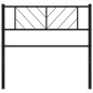 vidaXL Cabecero de metal negro 100 cm