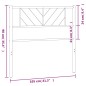 vidaXL Cabecero de metal negro 100 cm