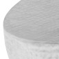 vidaXL Mesa de centro aluminio martillado 100x50x28 cm plateado vidaXL Mesa de centro aluminio martillado 100x50x28 cm plateado
