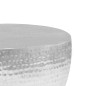 vidaXL Mesa de centro aluminio martillado 100x50x28 cm plateado vidaXL Mesa de centro aluminio martillado 100x50x28 cm plateado