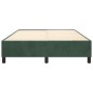 vidaXL Estructura de cama box spring terciopelo verde oscuro 140x190cm vidaXL Estructura de cama box spring terciopelo verde oscuro 140x190cm