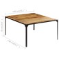 vidaXL Mesa de comedor de madera maciza de mango 140x140x76 cm vidaXL Mesa de comedor de madera maciza de mango 140x140x76 cm