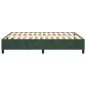 vidaXL Estructura de cama box spring terciopelo verde oscuro 140x190cm vidaXL Estructura de cama box spring terciopelo verde oscuro 140x190cm