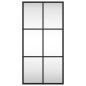 vidaXL Espejo de pared rectangular de hierro negro 30x60 cm vidaXL Espejo de pared rectangular de hierro negro 30x60 cm