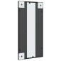 vidaXL Espejo de pared rectangular de hierro negro 30x60 cm vidaXL Espejo de pared rectangular de hierro negro 30x60 cm