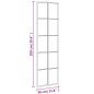 vidaXL Espejo de pared rectangular de hierro negro 30x100 cm vidaXL Espejo de pared rectangular de hierro negro 30x100 cm