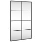 vidaXL Espejo de pared rectangular de hierro negro 50x80 cm vidaXL Espejo de pared rectangular de hierro negro 50x80 cm