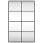 vidaXL Espejo de pared rectangular de hierro negro 50x80 cm vidaXL Espejo de pared rectangular de hierro negro 50x80 cm