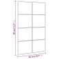 vidaXL Espejo de pared rectangular de hierro negro 50x80 cm vidaXL Espejo de pared rectangular de hierro negro 50x80 cm