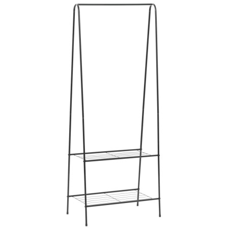 vidaXL Perchero de ropa negro 59x35x150 cm