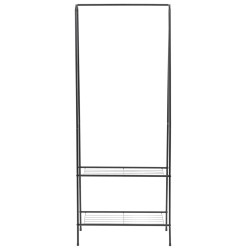 vidaXL Perchero de ropa negro 59x35x150 cm