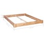 vidaXL Estructura de cama de madera maciza de roble 160x200 cm vidaXL Estructura de cama de madera maciza de roble 160x200 cm