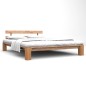 vidaXL Estructura de cama de madera maciza de roble 160x200 cm vidaXL Estructura de cama de madera maciza de roble 160x200 cm