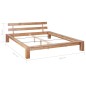 vidaXL Estructura de cama de madera maciza de roble 160x200 cm vidaXL Estructura de cama de madera maciza de roble 160x200 cm