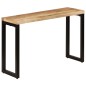 vidaXL Mesa consola madera maciza de mango y acero 120x35x76 cm vidaXL Mesa consola madera maciza de mango y acero 120x35x76 cm