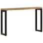 vidaXL Mesa consola madera maciza de mango y acero 120x35x76 cm vidaXL Mesa consola madera maciza de mango y acero 120x35x76 cm
