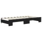 vidaXL Sofá cama nido con cajones tela negro 90x190 cm
