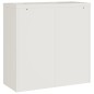 vidaXL Armario archivador de acero blanco 90x40x90 cm