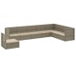 vidaXL Set de muebles de jardín 8 pzas y cojines ratán sintético gris vidaXL Set de muebles de jardín 8 pzas y cojines ratán sintético gris