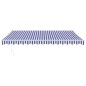 vidaXL Toldo retráctil automático azul y blanco 4x3 m vidaXL Toldo retráctil automático azul y blanco 4x3 m