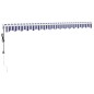 vidaXL Toldo retráctil automático azul y blanco 4x3 m vidaXL Toldo retráctil automático azul y blanco 4x3 m