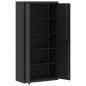 vidaXL Armario archivador de acero negro 90x40x180 cm