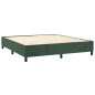 vidaXL Estructura de cama box spring terciopelo verde oscuro 200x200cm vidaXL Estructura de cama box spring terciopelo verde oscuro 200x200cm