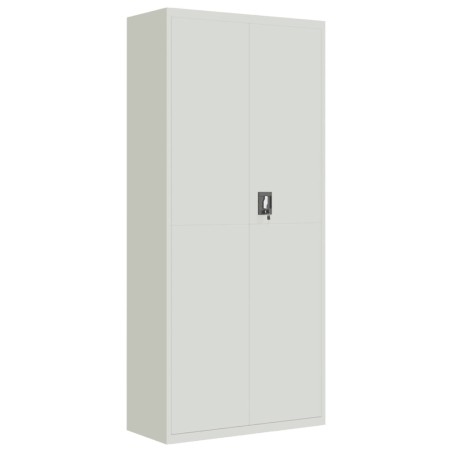 vidaXL Armario archivador de acero gris claro 90x40x200 cm