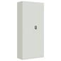 vidaXL Armario archivador de acero gris claro 90x40x200 cm