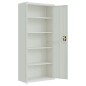 vidaXL Armario archivador de acero gris claro 90x40x200 cm
