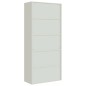 vidaXL Armario archivador de acero gris claro 90x40x200 cm