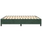 vidaXL Estructura de cama box spring terciopelo verde oscuro 200x200cm vidaXL Estructura de cama box spring terciopelo verde oscuro 200x200cm
