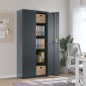 vidaXL Armario archivador de acero gris antracita 90x40x200 cm