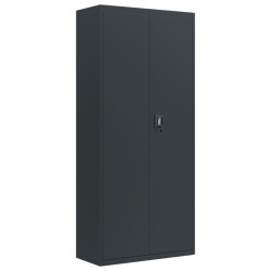 vidaXL Armario archivador de acero gris antracita 90x40x200 cm