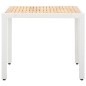 vidaXL Juego de comedor de jardín 5 piezas ratán sintético blanco