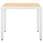 vidaXL Juego de comedor de jardín 5 piezas ratán sintético blanco