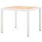 vidaXL Juego de comedor de jardín 5 piezas ratán sintético blanco