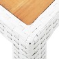 vidaXL Juego de comedor de jardín 5 piezas ratán sintético blanco