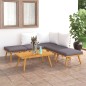 vidaXL Juego de muebles de jardín 6 piezas madera maciza de acacia vidaXL Juego de muebles de jardín 6 piezas madera maciza de acacia
