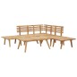 vidaXL Juego de muebles de jardín 6 piezas madera maciza de acacia vidaXL Juego de muebles de jardín 6 piezas madera maciza de acacia