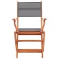 vidaXL Sillas plegables jardín 4 uds madera eucalipto y textilene gris vidaXL Sillas plegables jardín 4 uds madera eucalipto y textilene gris