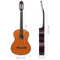 vidaXL Guitarra clásica para principiantes madera tilo negro 4/4 39" vidaXL Guitarra clásica para principiantes madera tilo negro 4/4 39"